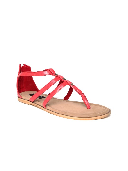 Women Red Flats 37