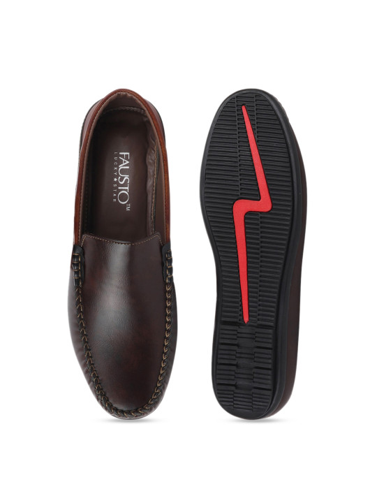 men brown loafers