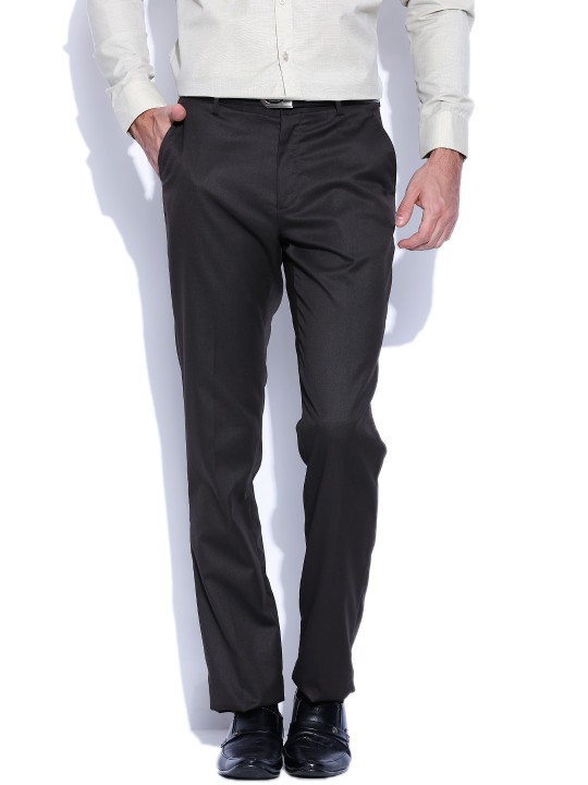 Brown New Slim Fit Formal Trousers 30