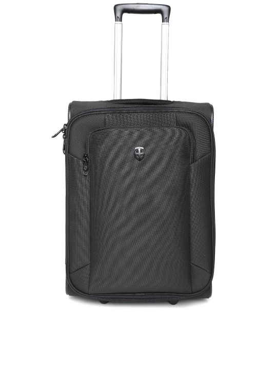 Unisex Black Trolley Bag