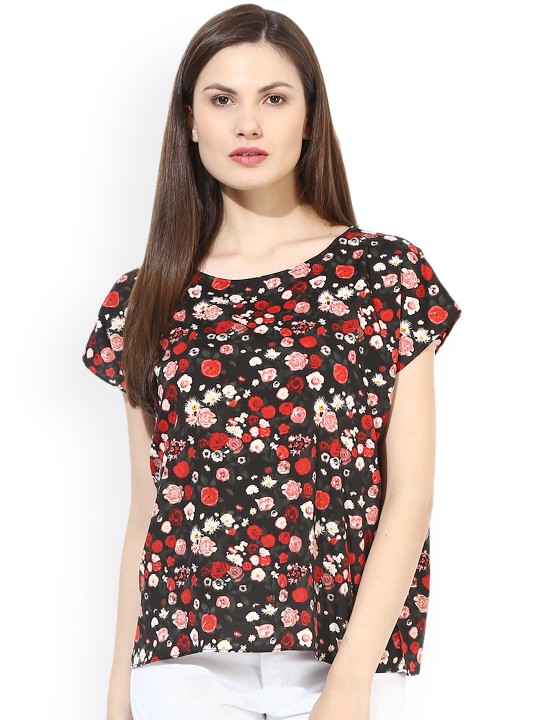 Buy Black Printed Top Online at desertcartBurundi