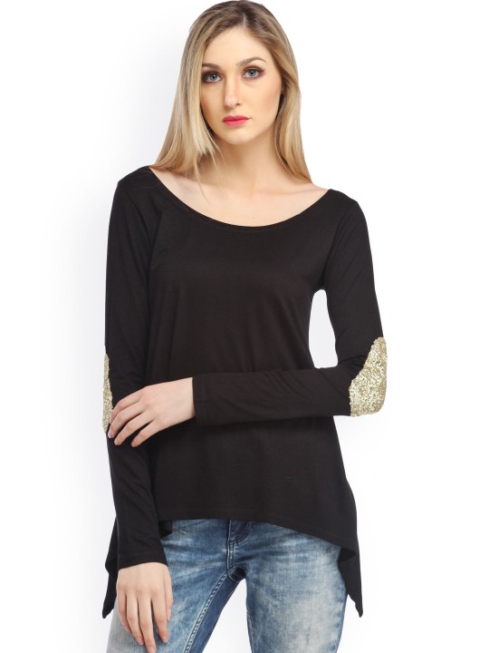 Buy Black Tops for Women by CATION Online