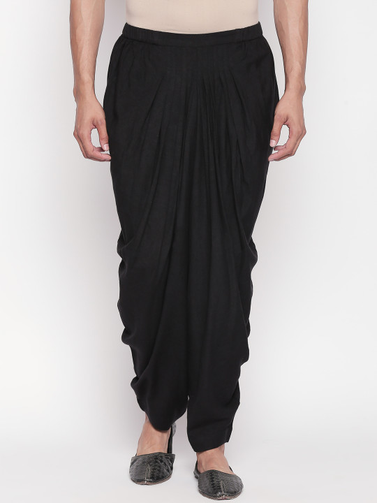 Men Black Solid Salwar