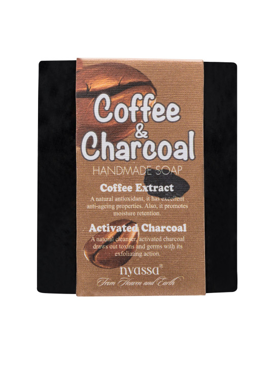 Nyassa Unisex Coffee and Charcoal Handmade Soap 150 g