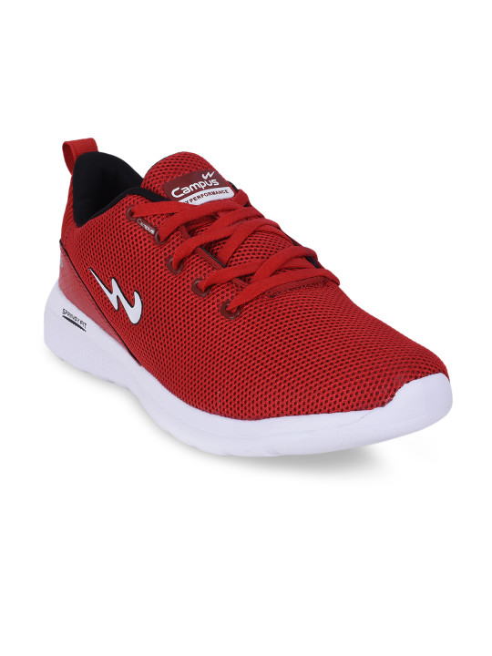 Campus Men Red Mesh CRUNCH Running Shoes