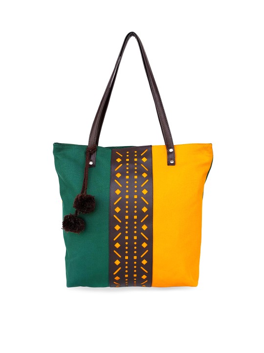 Green & Yellow Tote Bag