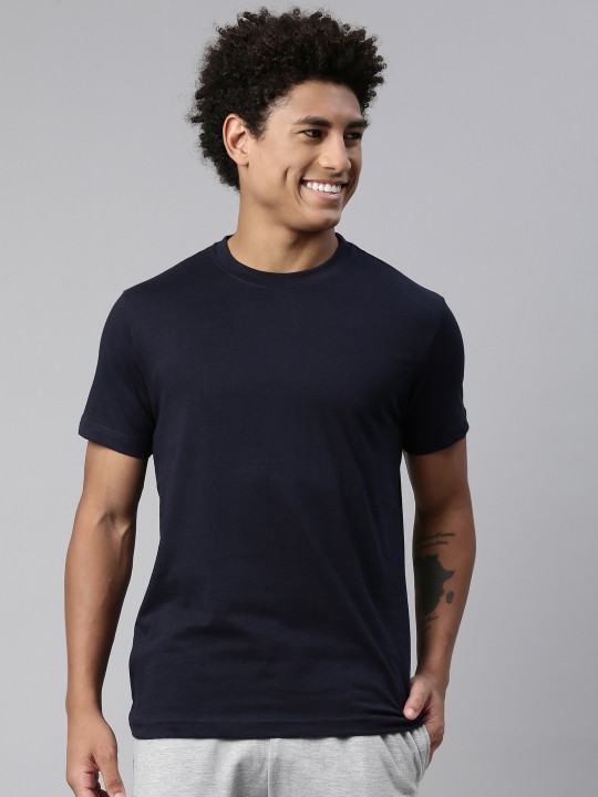 Men Soft Pure Cotton Round Neck Half Sleeve Tshirt deal from myntra