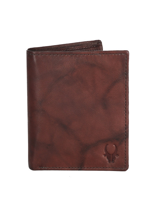 WildHorn Unisex Brown Genuine Leather Wallet