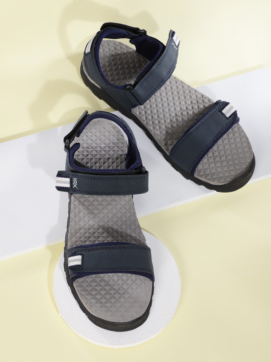 HRX by Hrithik Roshan Men Navy Blue Solid Comfort Sports Sandals