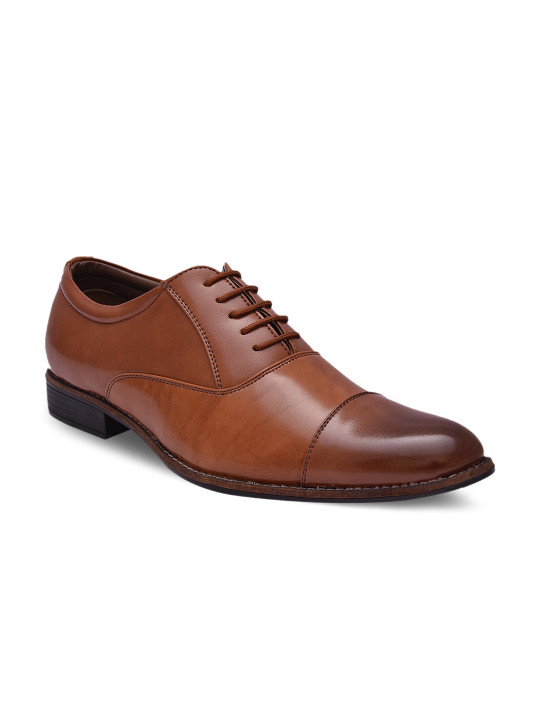 Sir Corbett Men Tan Brown Formal Shoes
