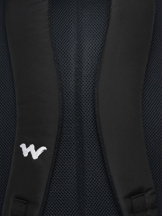 unisex black solid backpack