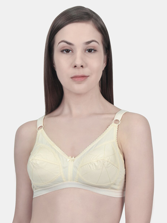 Innocence Beige Solid Non-Wired Non Padded Everyday Bra BBAPLIN90186_28B