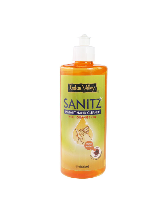 Indus valley Instant Hand Cleaner Sanitizer with Orange Oil-500ml
