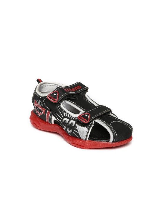 Boys Black Sports Sandals 25