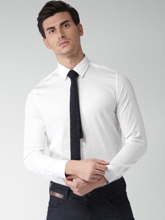 INVICTUS White Slim Fit Formal Shirt
