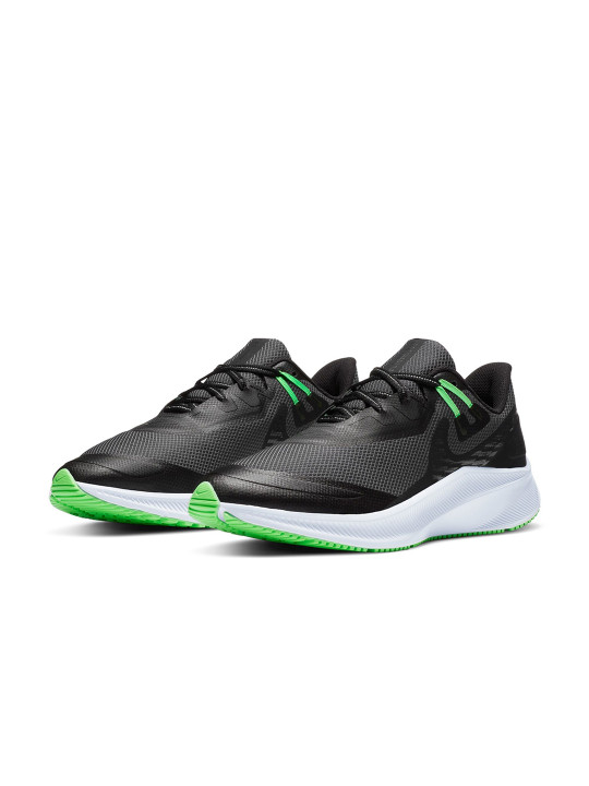 Men Black Quest 3 Shield Running Shoe