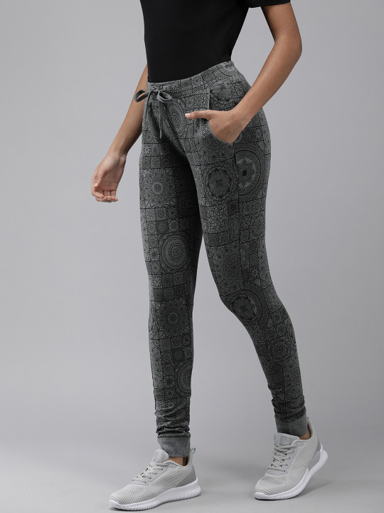 Van Heusen Athleisure Allover Print 4 Way Stretch Functional Pocket Joggers