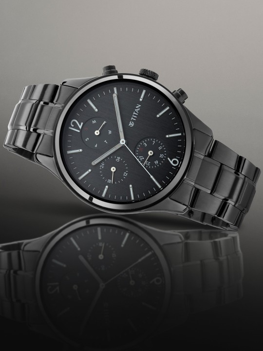 Men Black Analogue Watch deal from myntra