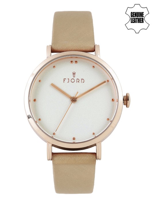 Women White Dial Watch FJ-6019-04