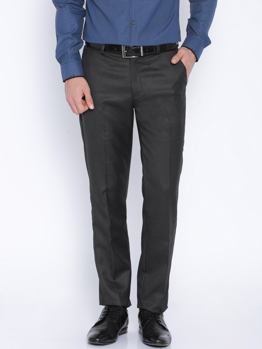 Black Slim Fit Formal Trousers 30