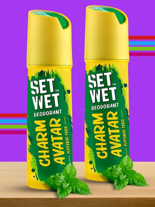 Set Wet Men Men Set of 2 Charm Avatar Deodorant & Body Spray Perfume – 150ml Each