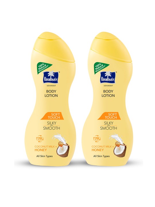 Parachute Set of 2 Advansed Soft Touch Honey & Pure Coconut Milk Infused Body Lotion