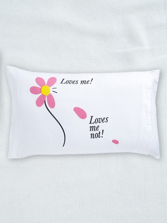 White Single Printed 18" x 27" Rectangular Pillow Cover