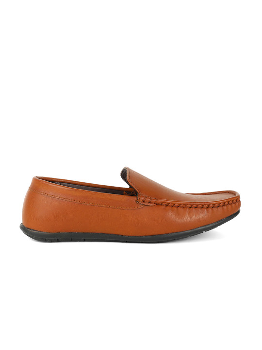 men tan loafers