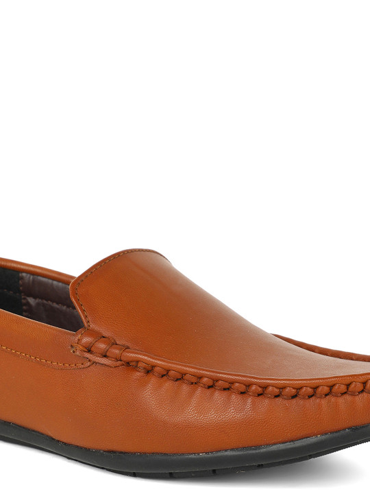 men tan loafers