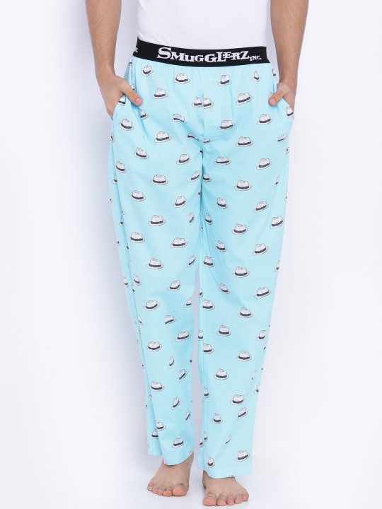 Blue Printed Pyjamas S