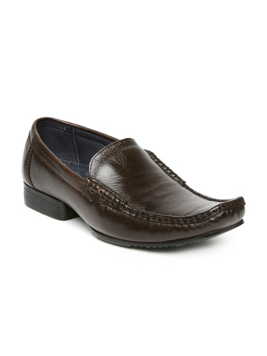 Men Brown Leather Semiformal Slip-Ons 6