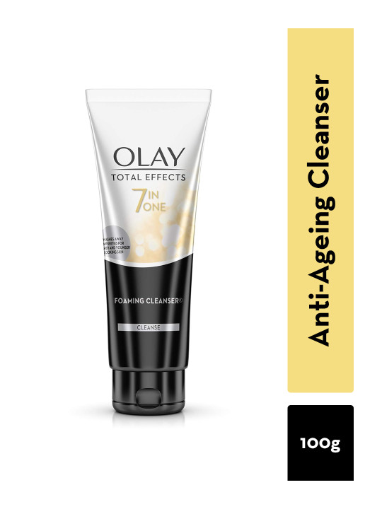 Olay Total Effects Foaming Cleanser & Face Wash To Fight 7 Signs of Ageing - 100g