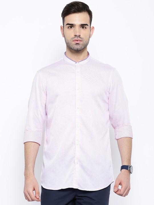 Pink Slim Smart Casual Shirt 38