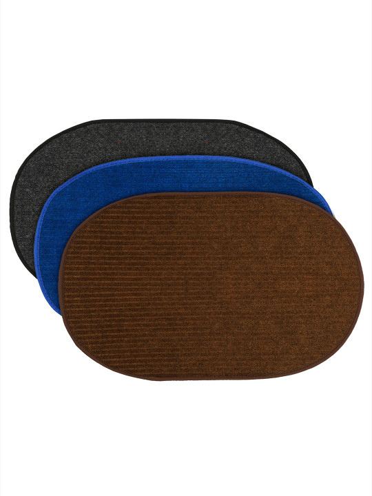 Kuber Industries Set of 3 Solid Anti-Skid Doormats