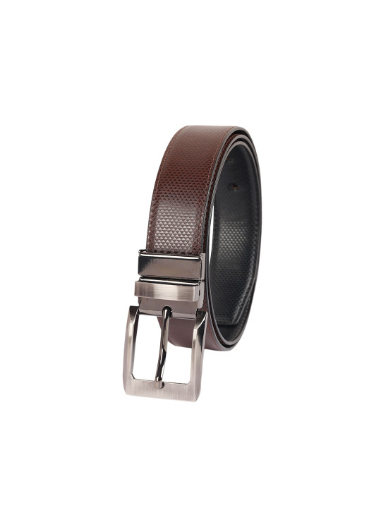 men reversible textured belt