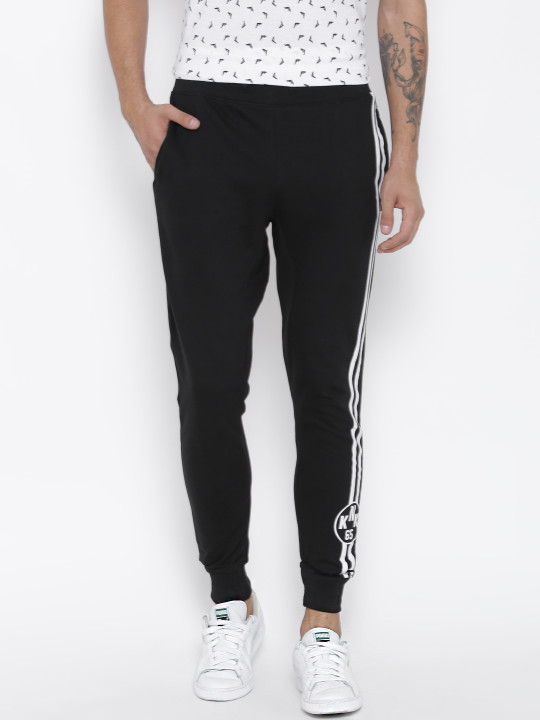 Black Striped Detail Track Pants XXL 