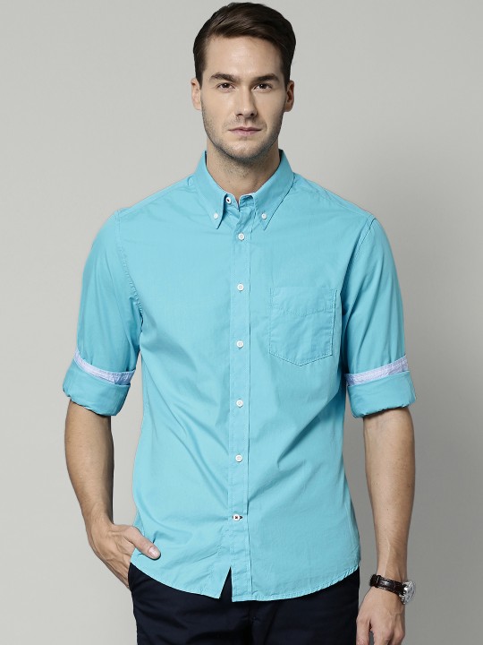 by Marks & Spencer Blue Tailored Fit Casual Shirt 38