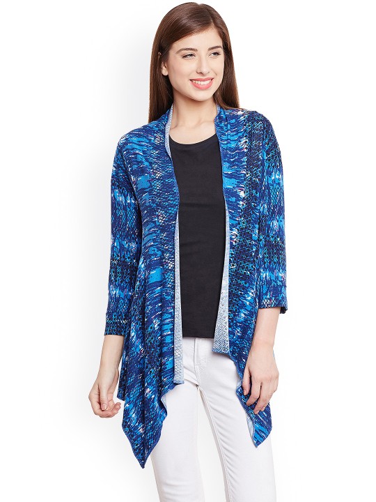 Blue Printed Shrug S