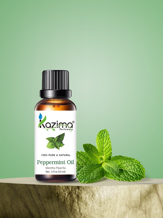Kazima Peppermint Essential Oil 100% Pure Natural & Undiluted For Skin care & Hair