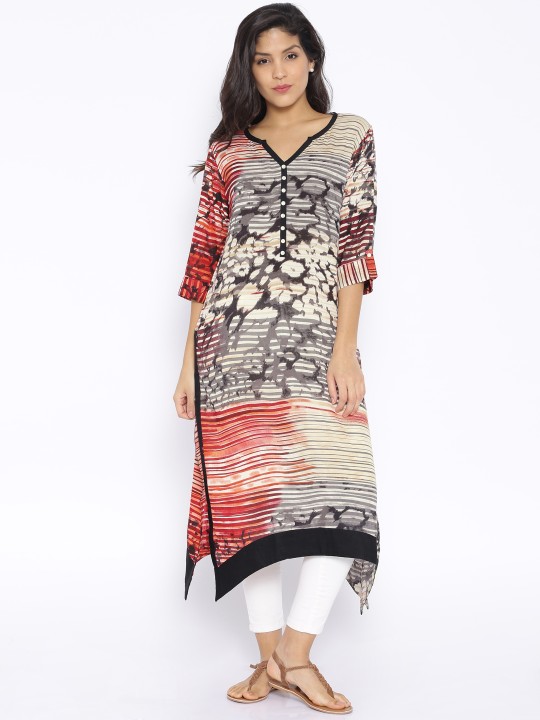Multicoloured Printed Kurta XS