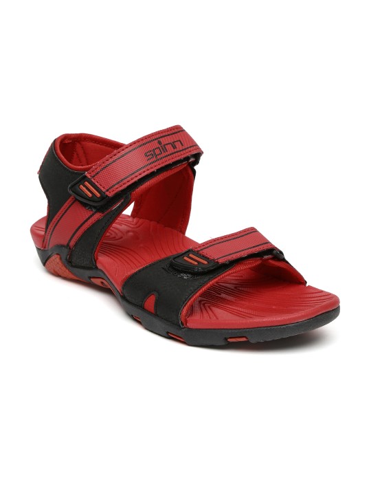 Men Red & Black Capsule Sports Sandals 6