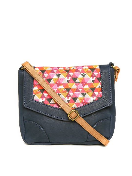 Navy Handcrafted Sling Bag