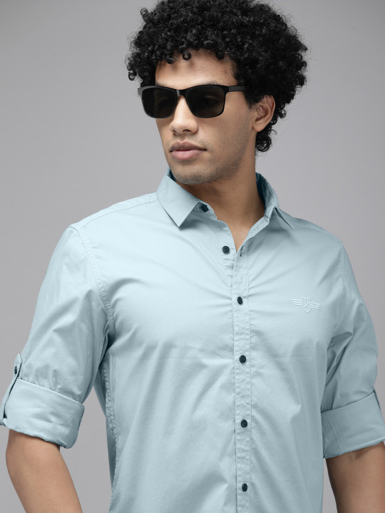 Roadster Men Arona Slim Fit Opaque Formal Shirt