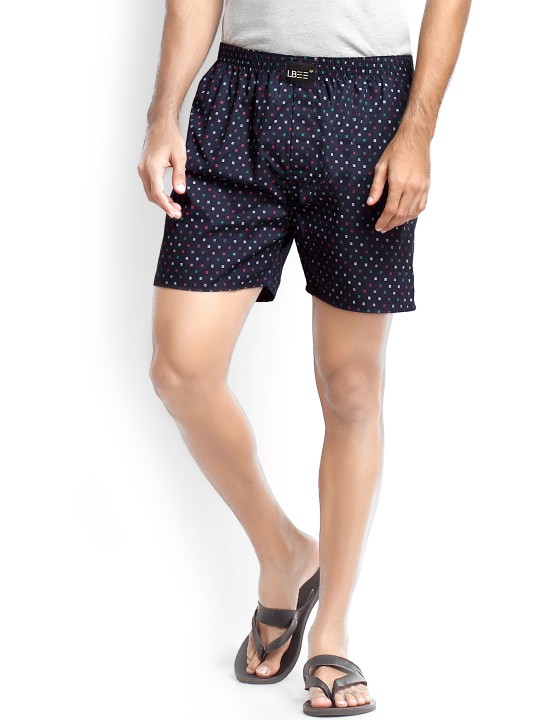 Navy Printed Boxers MLB0116 M