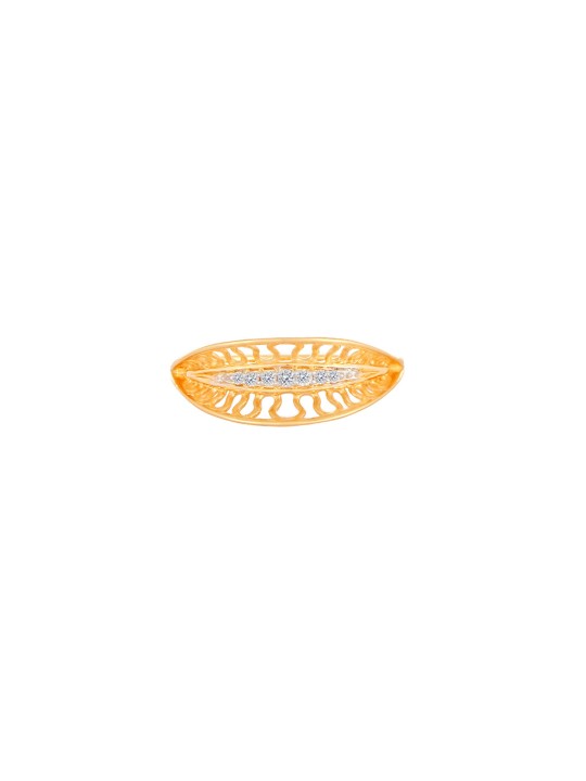 2.15 g 14-Karat Yellow Gold Ring with Diamonds