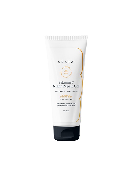 Arata Transparent Night Repair Gel With Pomegranate Hyaluronic Acid & Cucumber