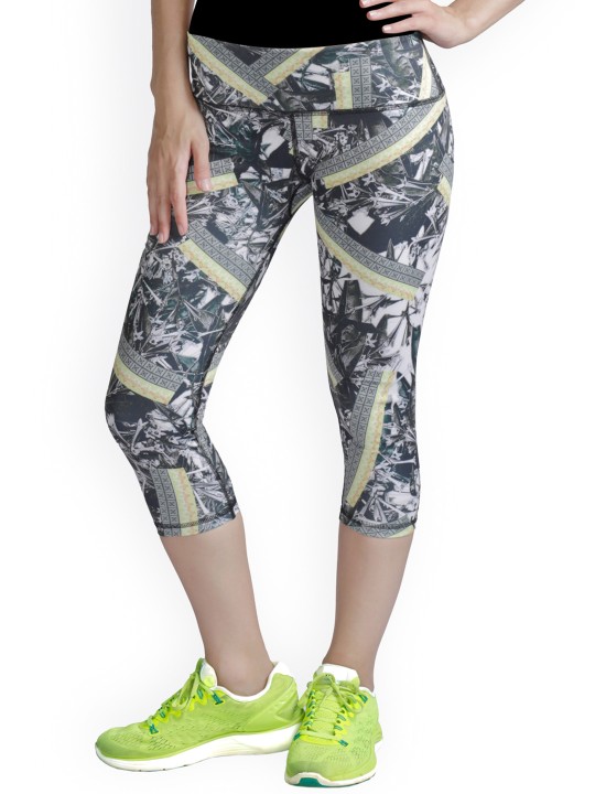 Navy Printed Tights S