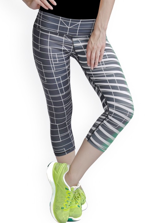 Black Printed Tights S