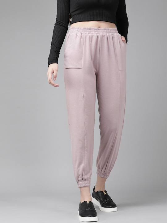 Roadster
Women Rose Solid Cotton Joggers