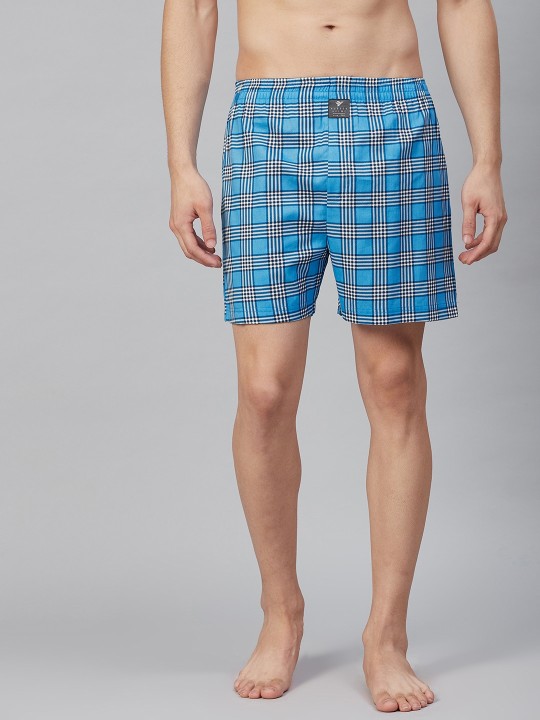 Hubberholme Men Checked Cotton Boxers